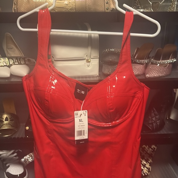 ❤️IVY PARK IVY HEART NWT red latex dress, XL, NWT/never opened! HARD TO FIND! - Picture 8 of 11